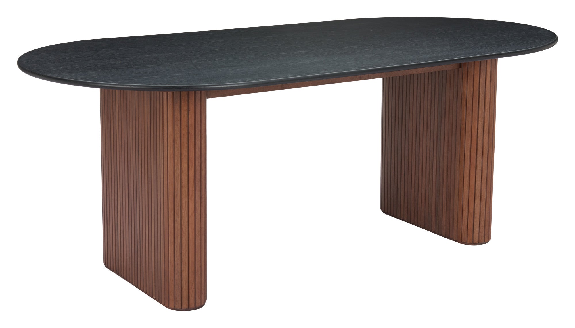 Lassig Dining Table Black & Walnut - Cozy Roots Decor