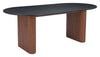 Lassig Dining Table Black & Walnut - Cozy Roots Decor