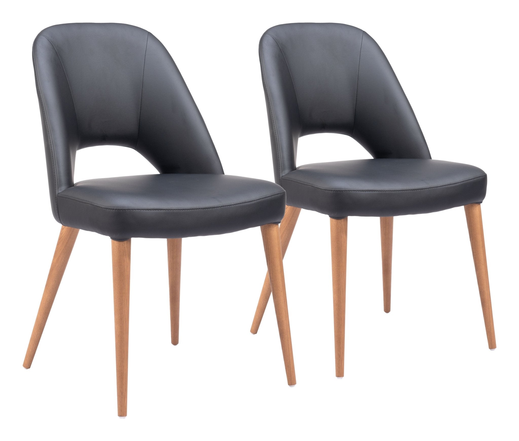 Leith Dining Chair (Set of 2) Black - Cozy Roots Decor