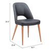 Leith Dining Chair (Set of 2) Black - Cozy Roots Decor