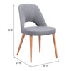 Leith Dining Chair (Set of 2) Gray - Cozy Roots Decor