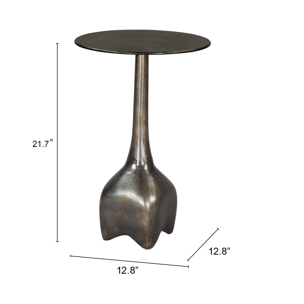 Lexi Side Table Charcoal - Cozy Roots Decor