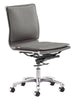 Lider Plus Armless Office Chair Gray - Cozy Roots Decor