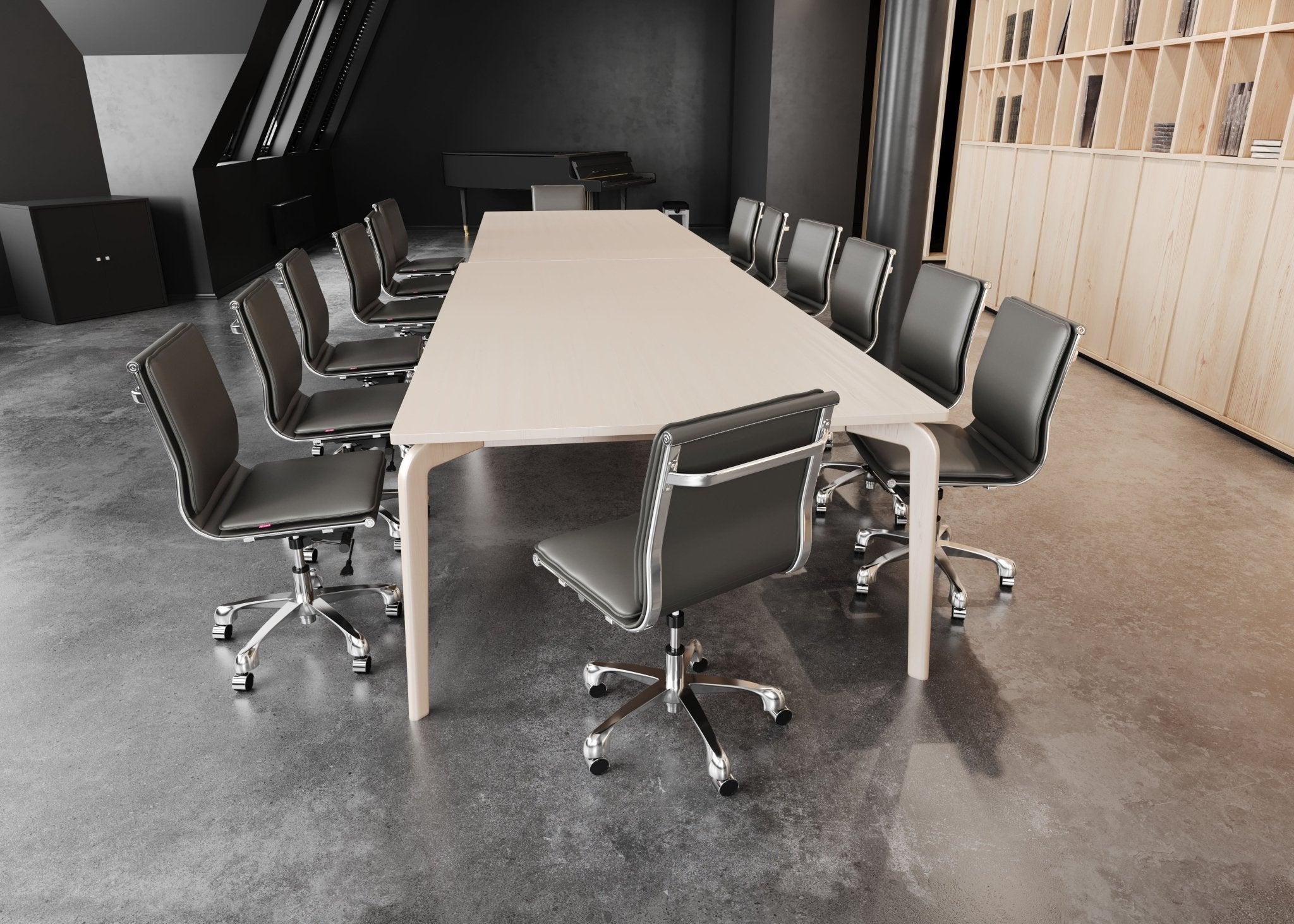 Lider Plus Armless Office Chair Gray - Cozy Roots Decor