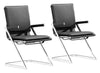 Lider Plus Conference Chair (Set of 2) Black - Cozy Roots Decor