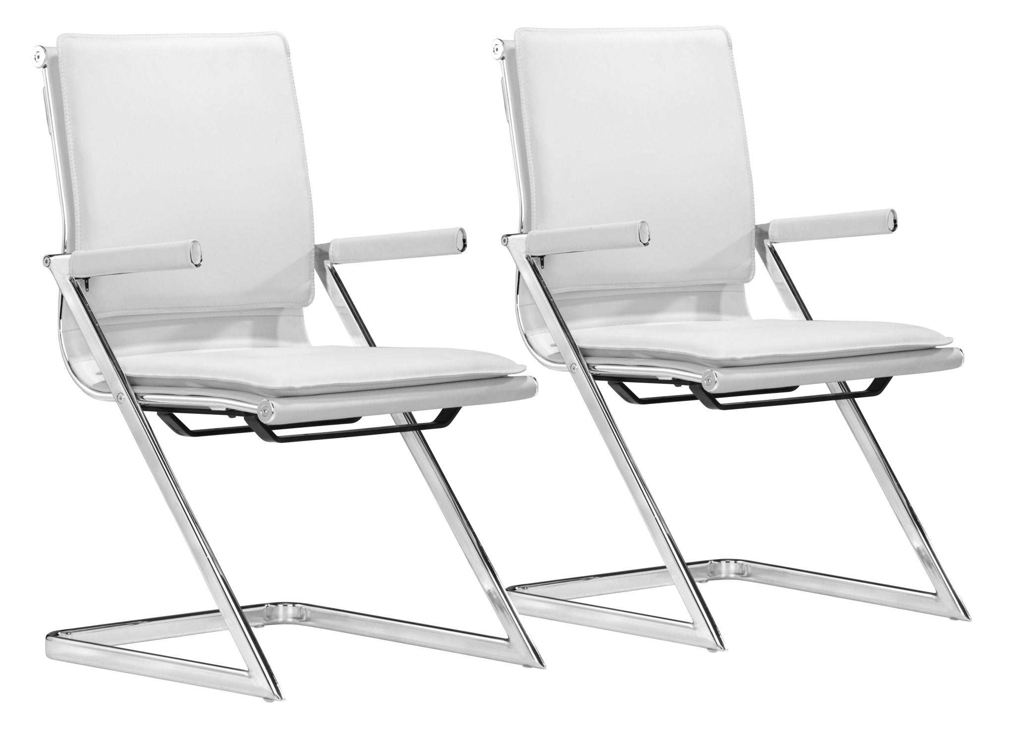 Lider Plus Conference Chair (Set of 2) White - Cozy Roots Decor