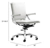 Lider Plus Office Chair White - Cozy Roots Decor