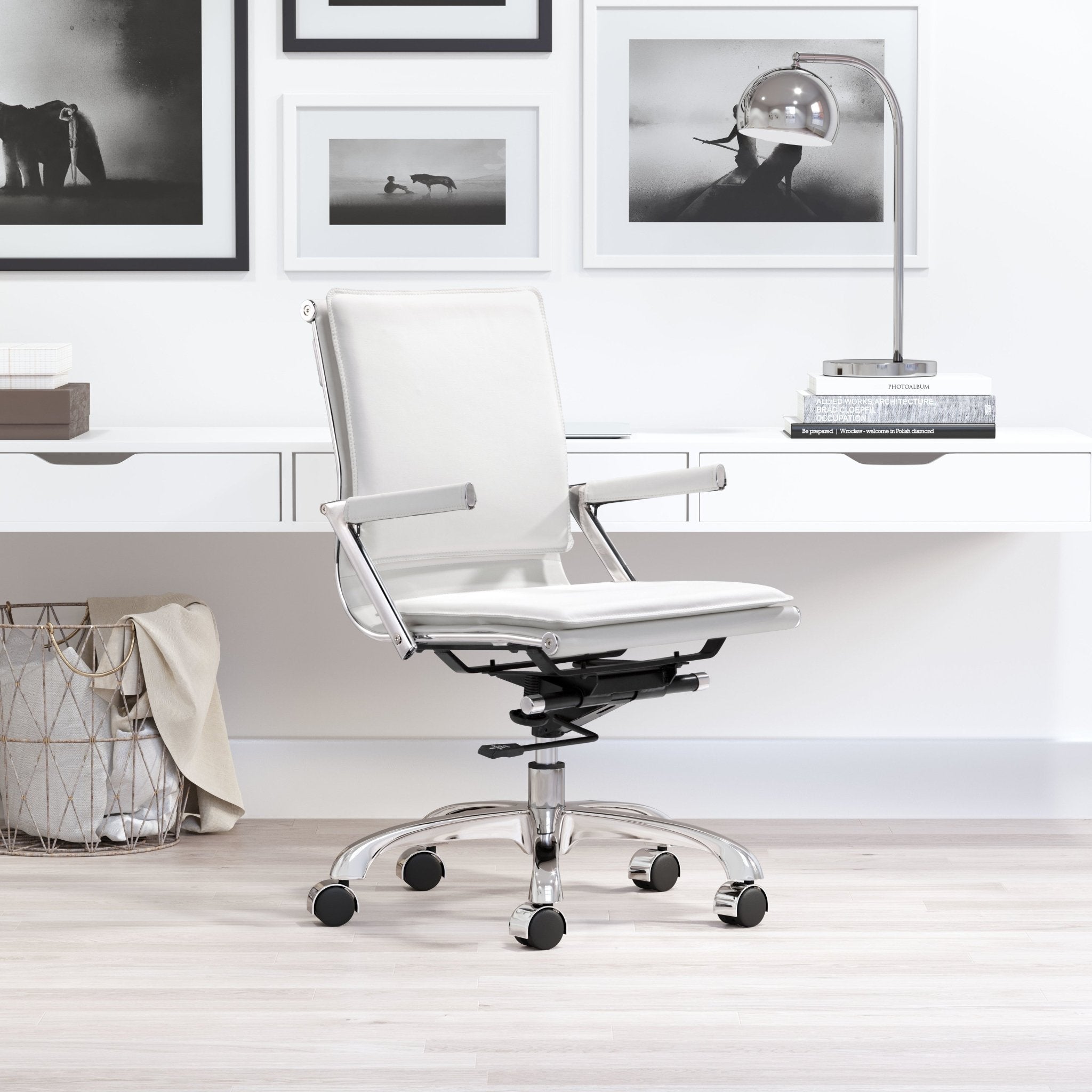 Lider Plus Office Chair White - Cozy Roots Decor