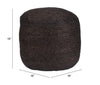 Lillian Ottoman Black - Cozy Roots Decor