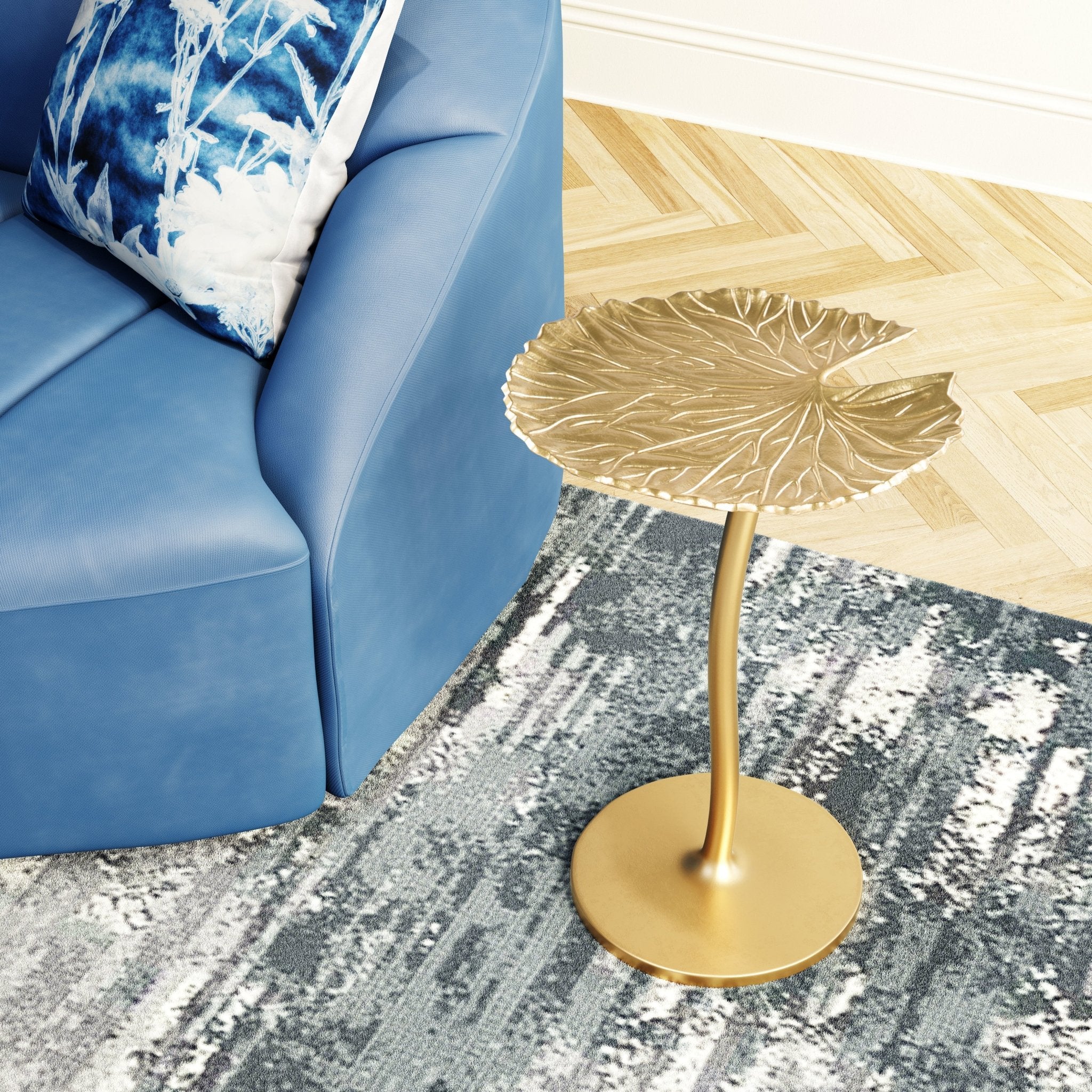 Lily Side Table Gold - Cozy Roots Decor
