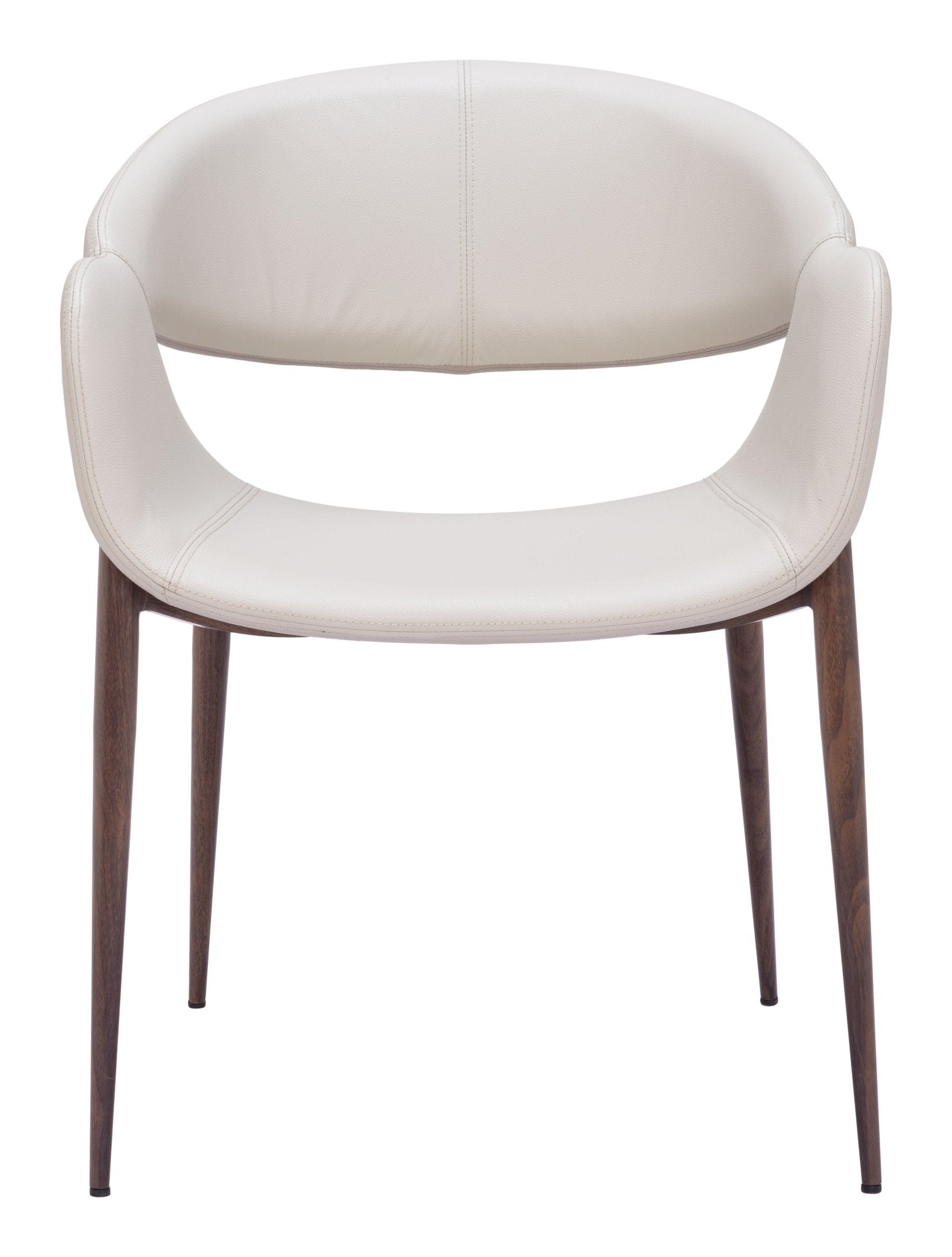 Limay Dining Chair (Set of 2) Beige & Walnut - Cozy Roots Decor