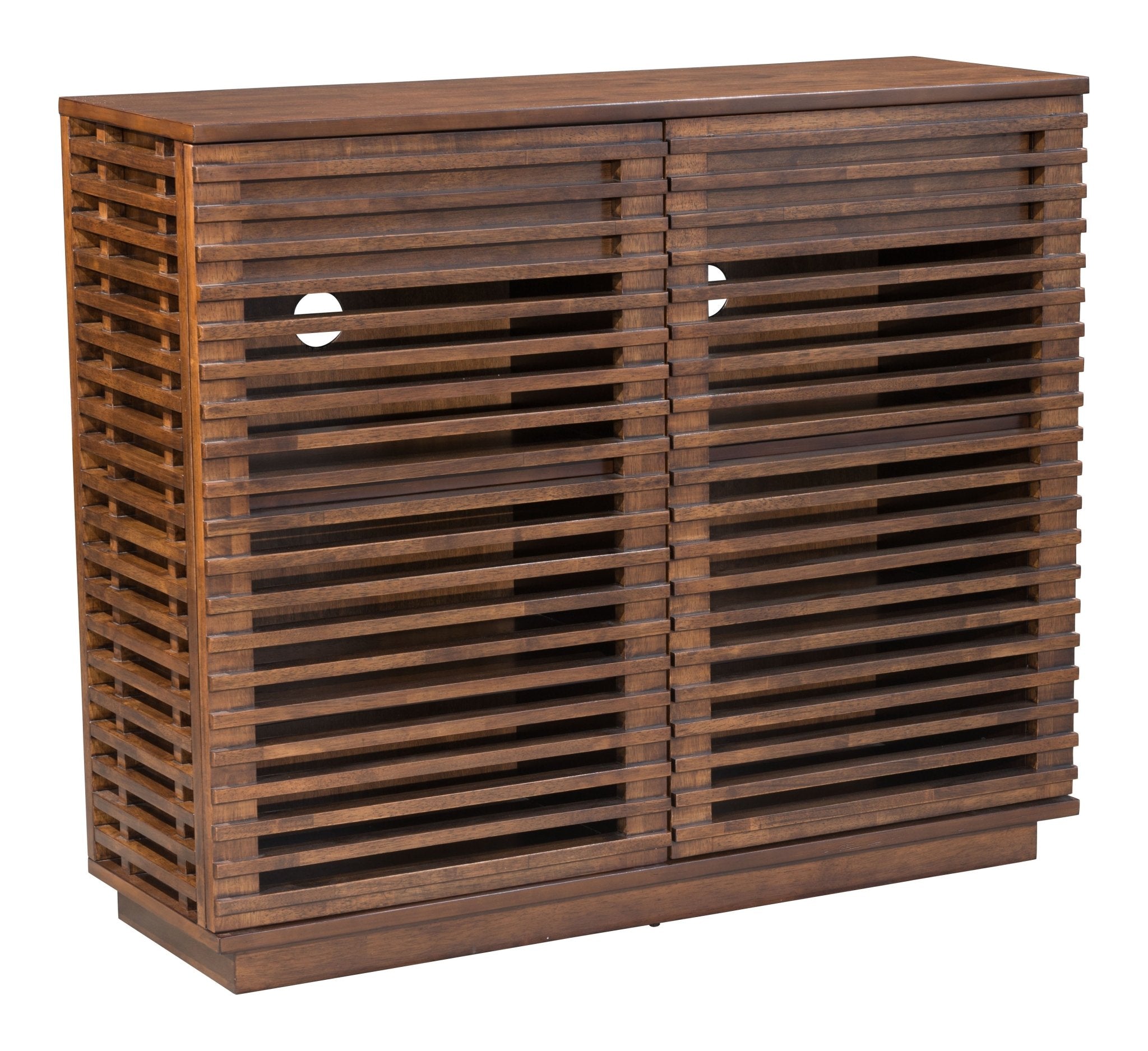 Linea Cabinet Walnut - Cozy Roots Decor