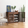 Linea Cabinet Walnut - Cozy Roots Decor
