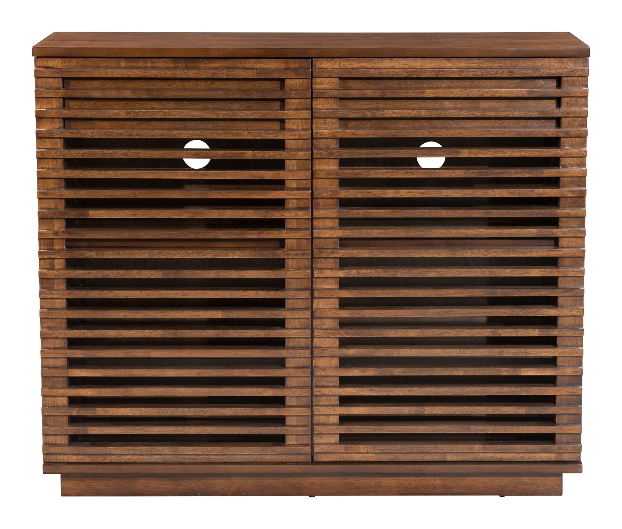 Linea Cabinet Walnut - Cozy Roots Decor