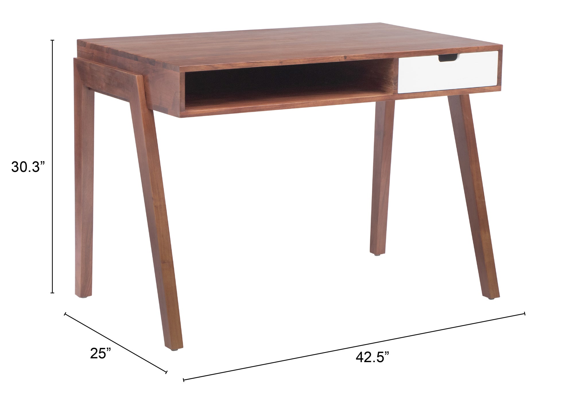 Linea Desk Walnut - Cozy Roots Decor