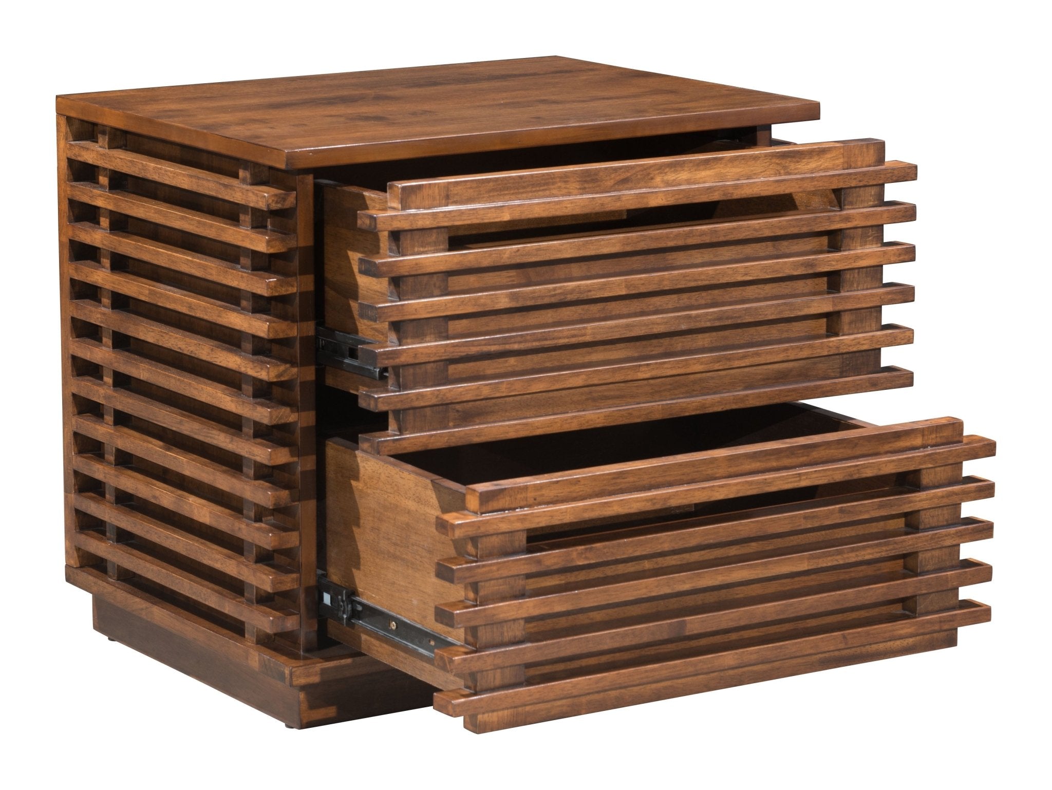 Linea End Table Walnut - Cozy Roots Decor