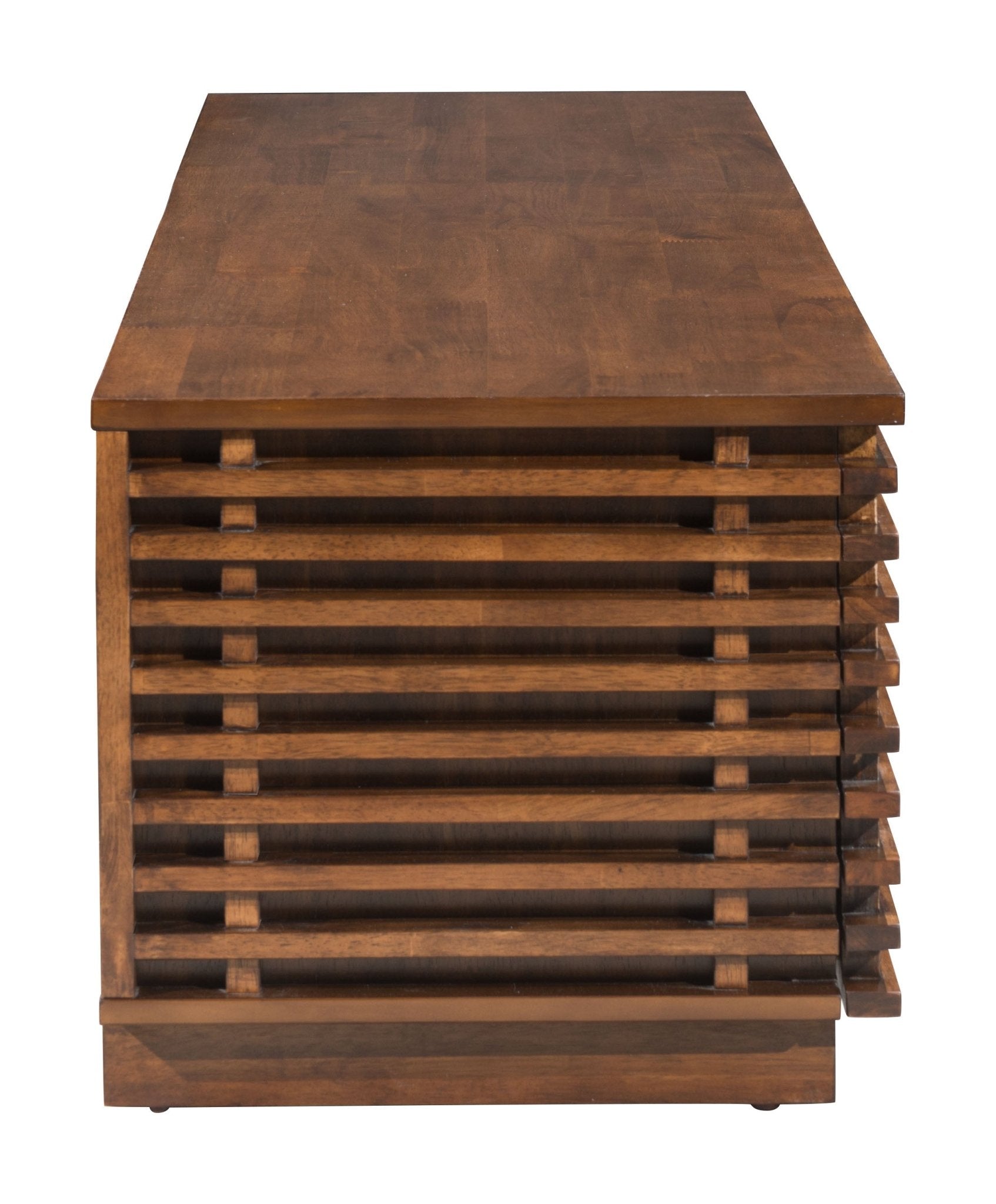 Linea Wide Entertainment Stand Walnut - Cozy Roots Decor