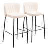 Linz Barstool (Set of 2) Cream - Cozy Roots Decor