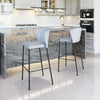 Linz Barstool (Set of 2) Gray - Cozy Roots Decor