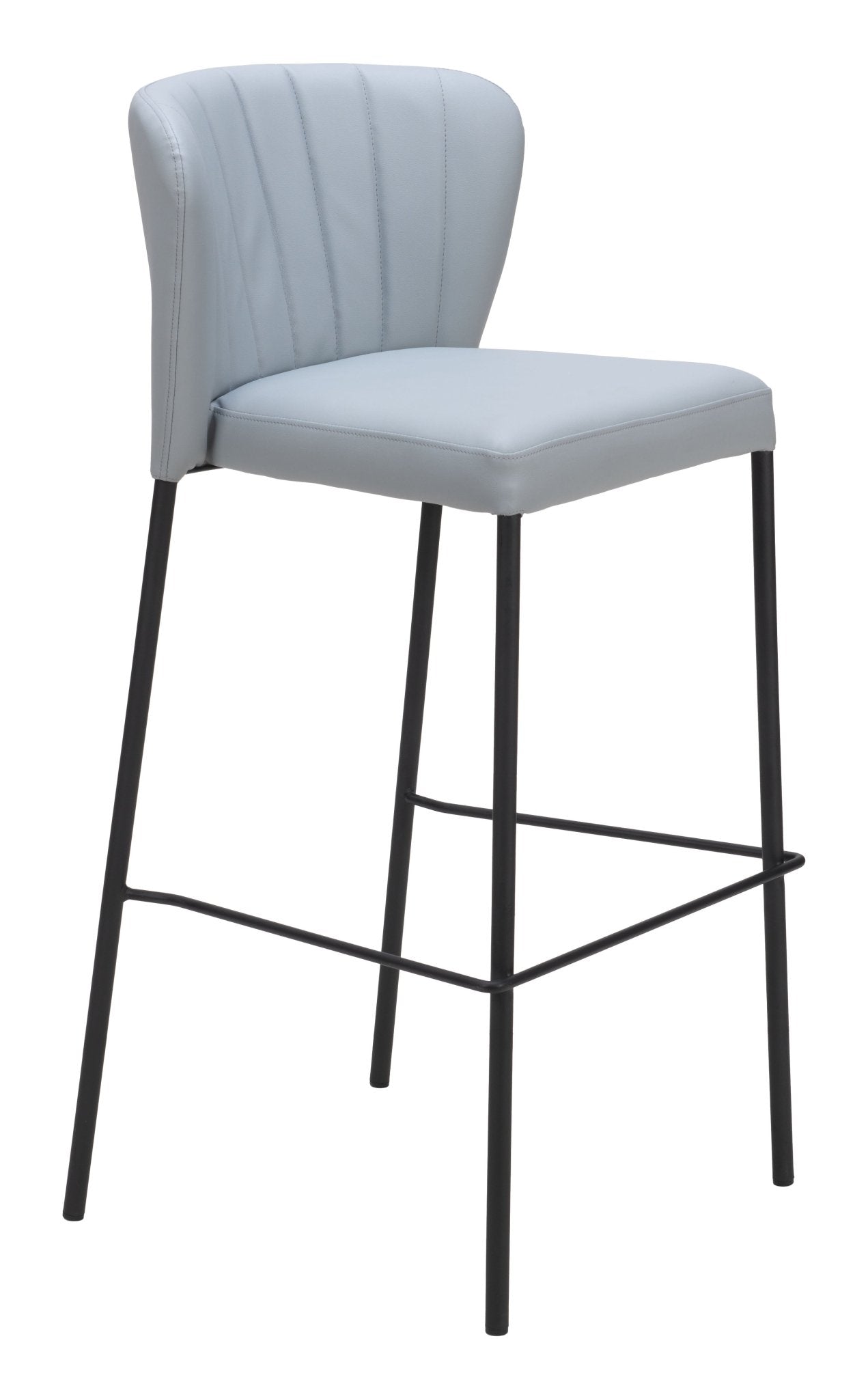 Linz Barstool (Set of 2) Gray - Cozy Roots Decor