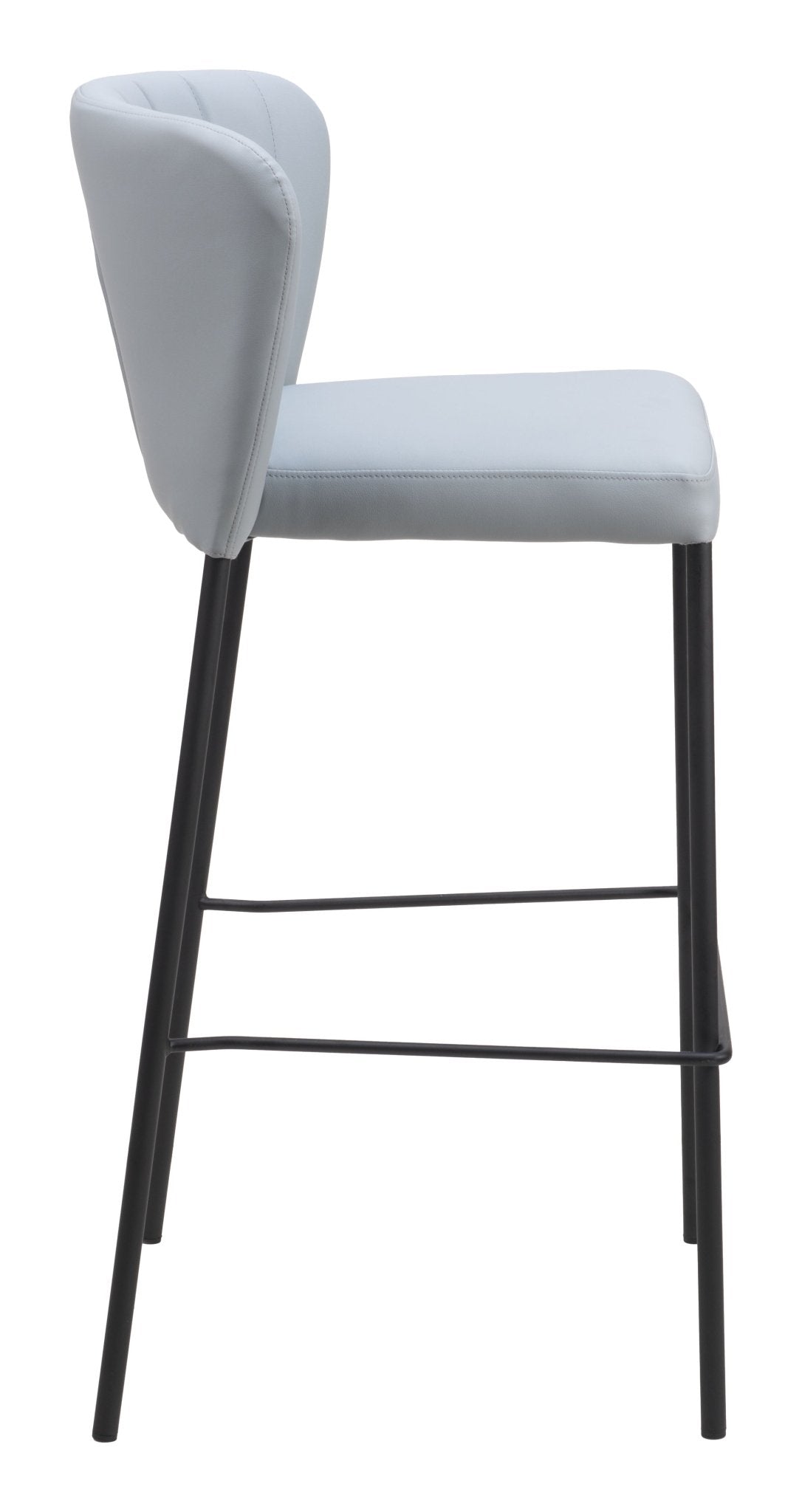 Linz Barstool (Set of 2) Gray - Cozy Roots Decor