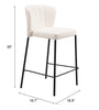 Linz Counter Stool (Set of 2) Cream - Cozy Roots Decor