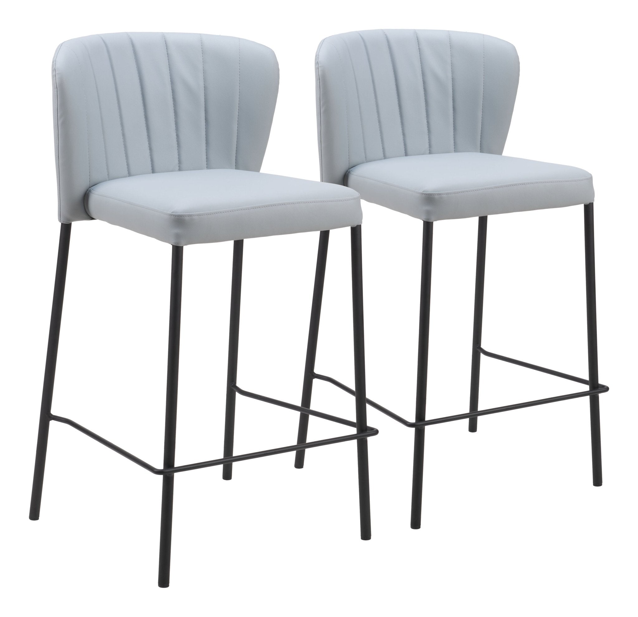 Linz Counter Stool (Set of 2) Gray - Cozy Roots Decor