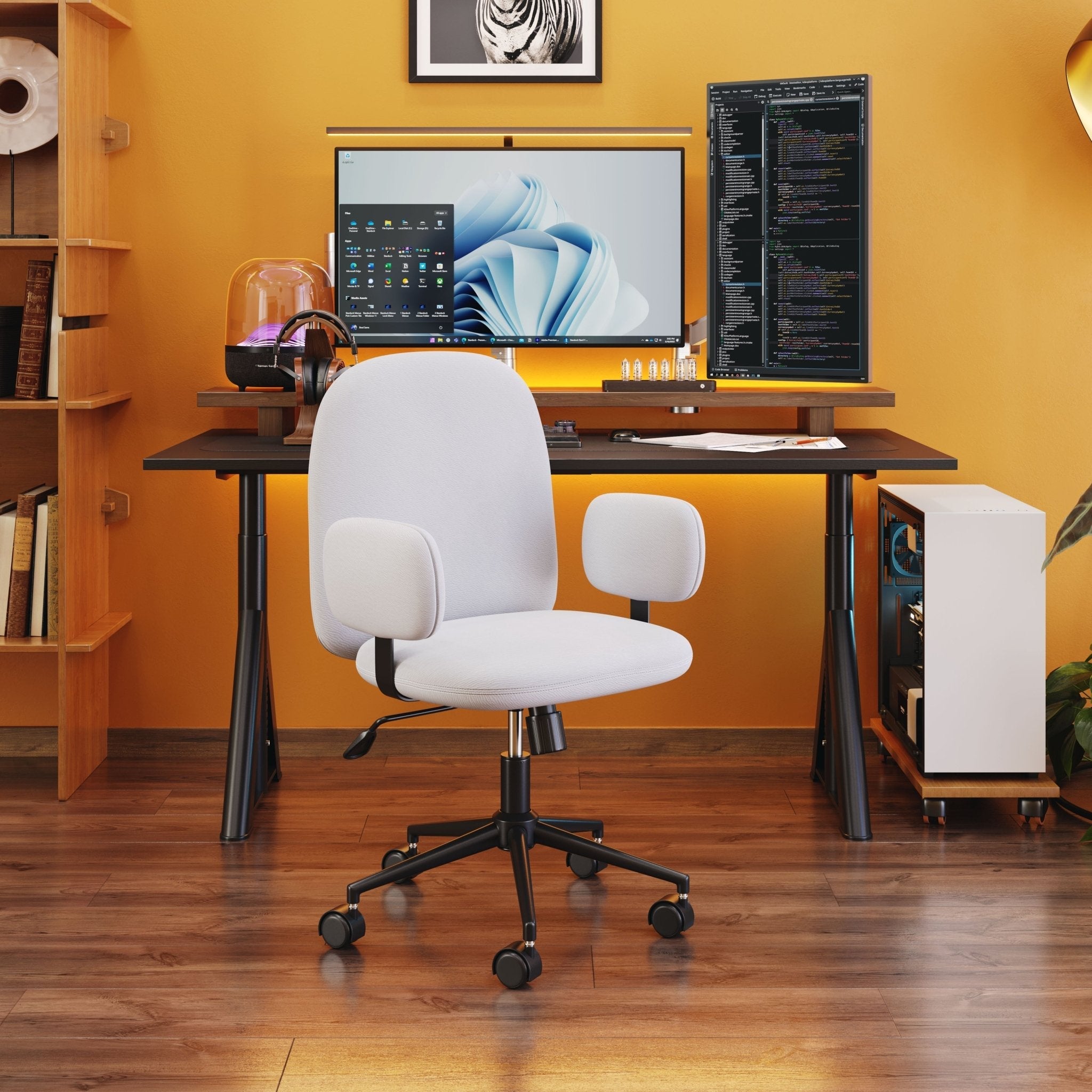 Lionel Office Chair Beige - Cozy Roots Decor