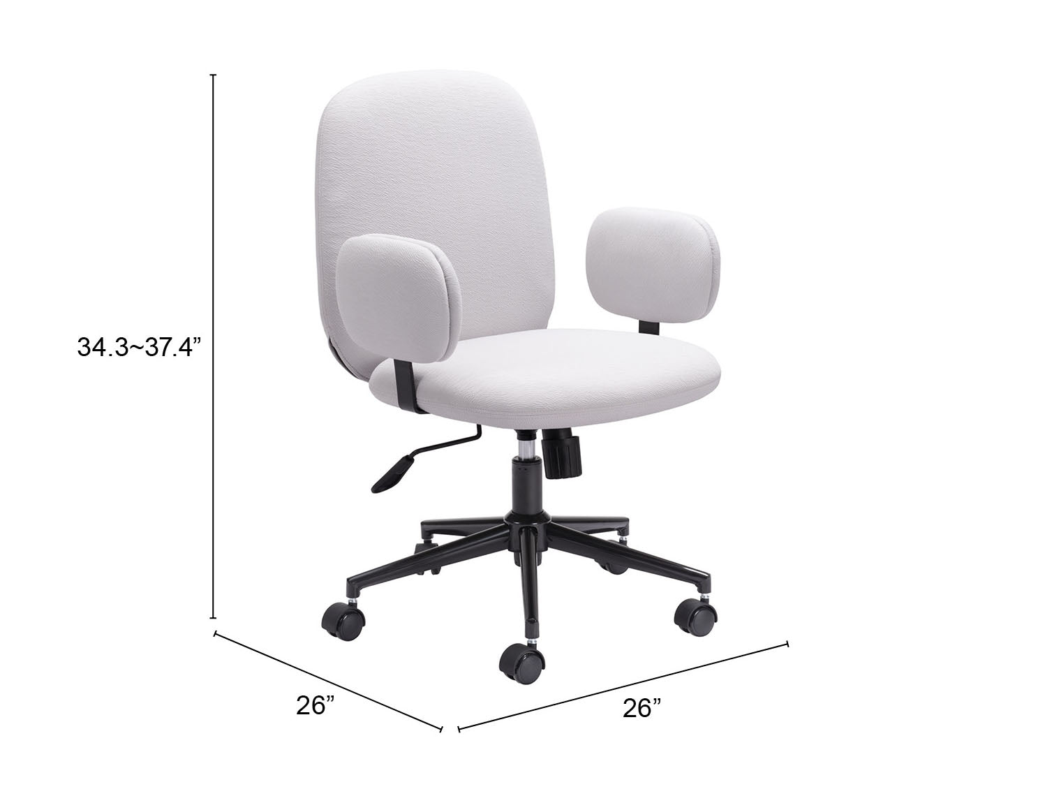 Lionel Office Chair Beige - Cozy Roots Decor