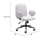 Lionel Office Chair Beige - Cozy Roots Decor