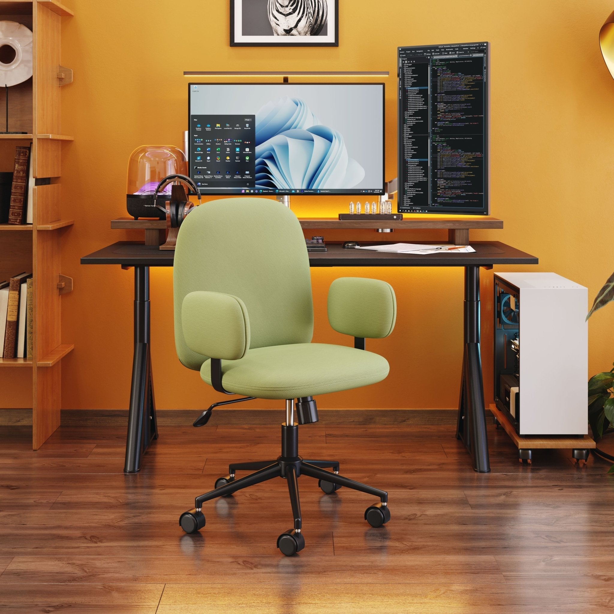 Lionel Office Chair Olive Green - Cozy Roots Decor
