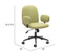 Lionel Office Chair Olive Green - Cozy Roots Decor