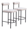 Livorno Counter Stool (Set of 2) Ivory - Cozy Roots Decor