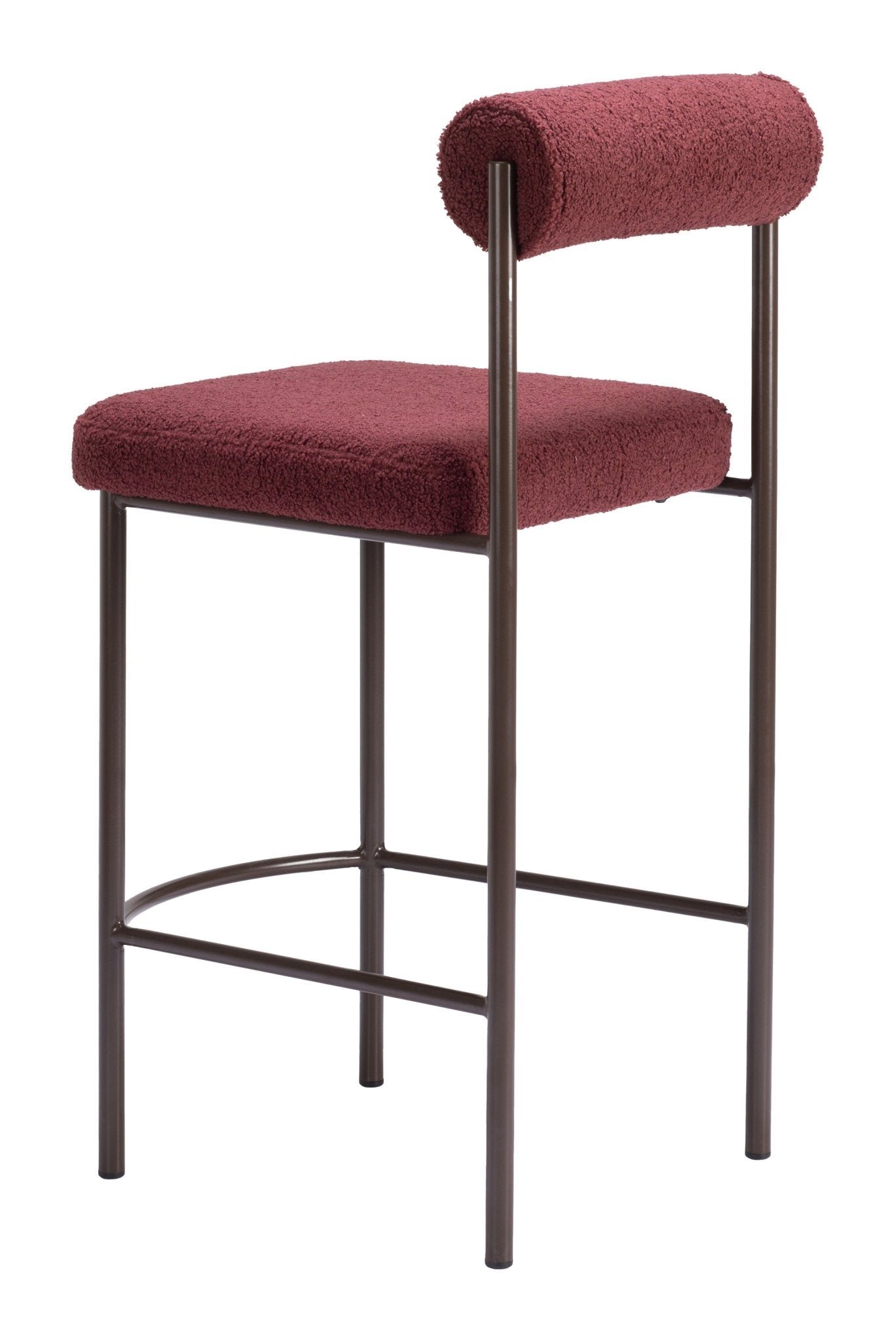 Livorno Counter Stool (Set of 2) Red & Bronze - Cozy Roots Decor