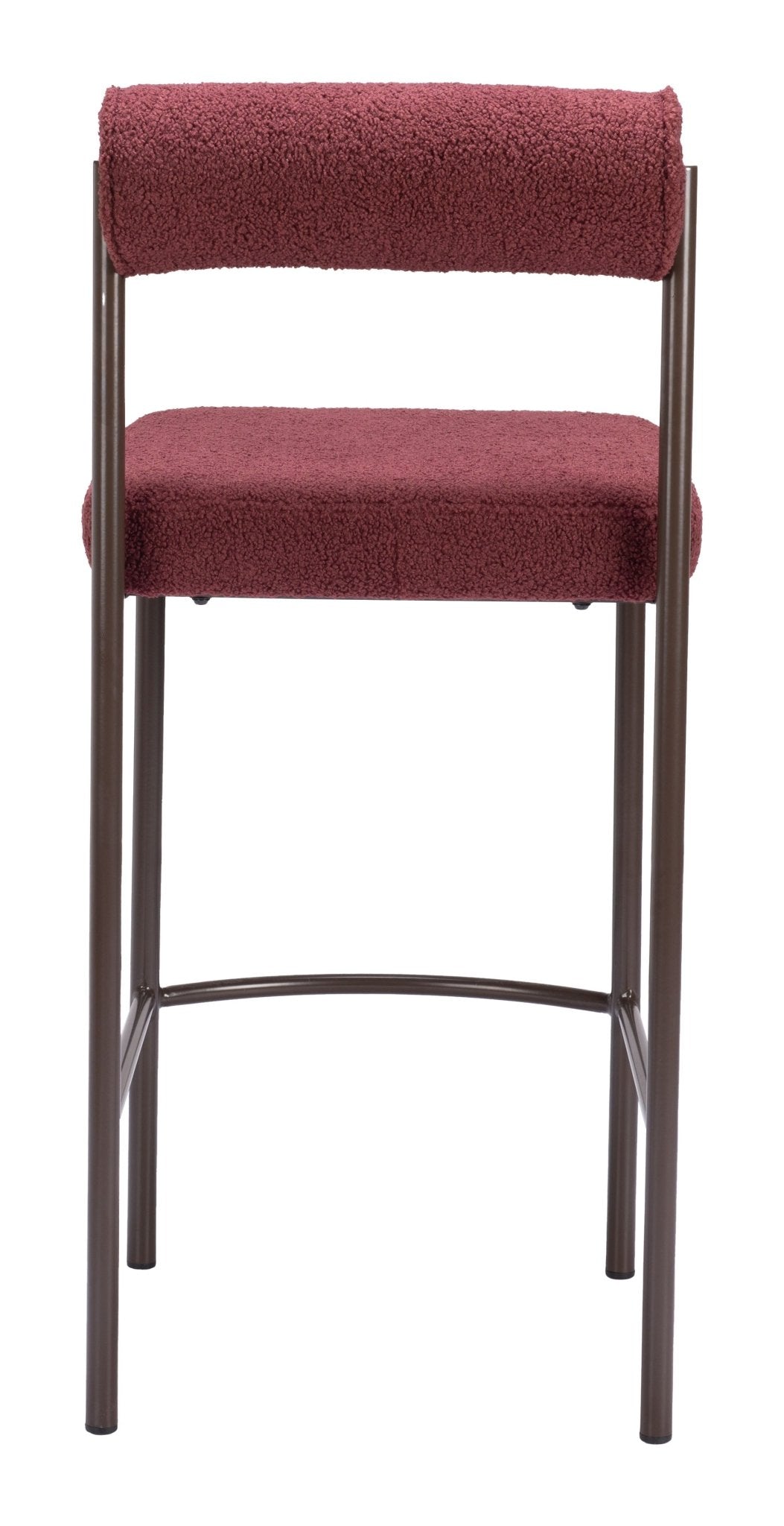 Livorno Counter Stool (Set of 2) Red & Bronze - Cozy Roots Decor