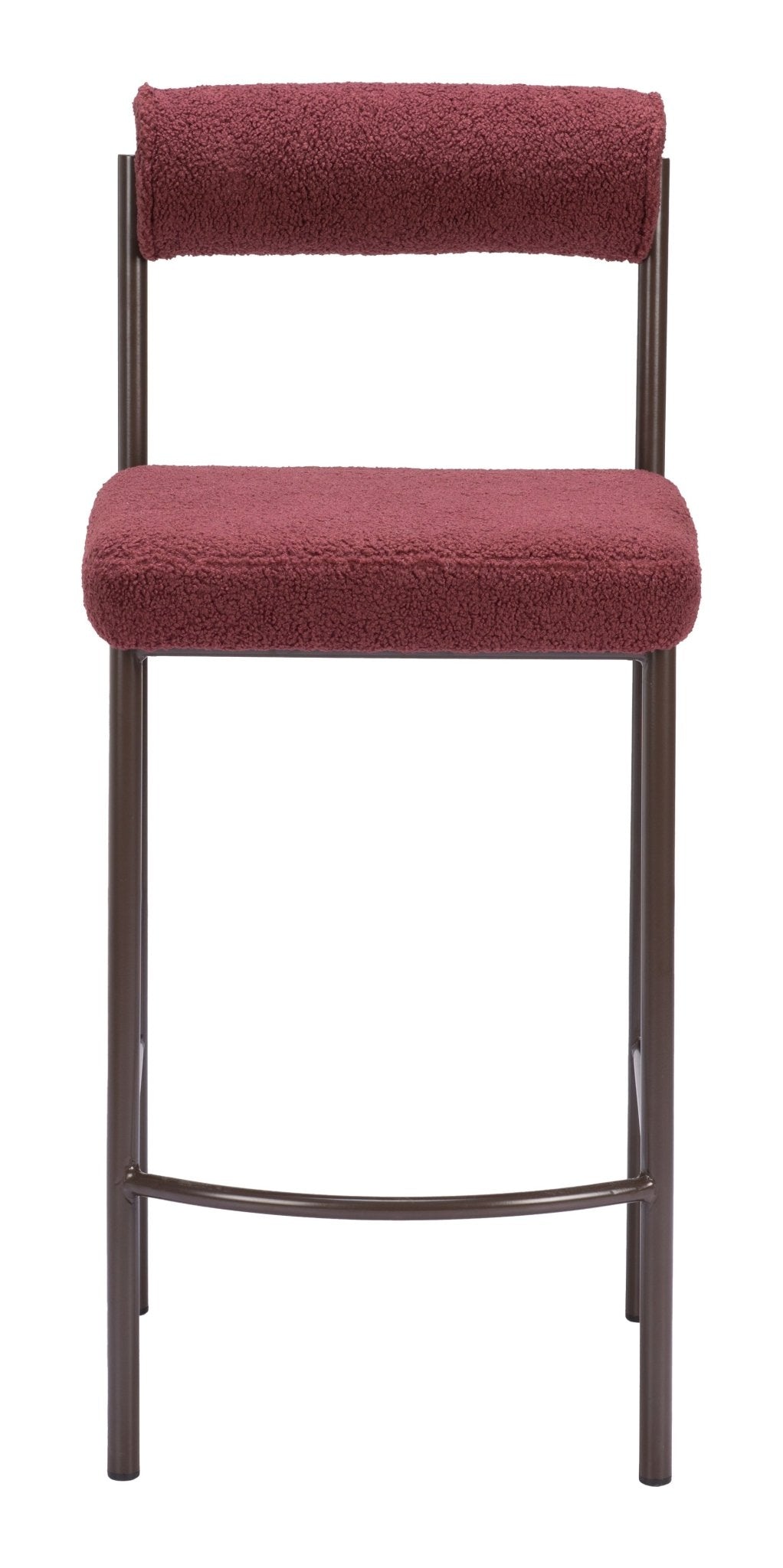 Livorno Counter Stool (Set of 2) Red & Bronze - Cozy Roots Decor