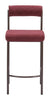 Livorno Counter Stool (Set of 2) Red & Bronze - Cozy Roots Decor