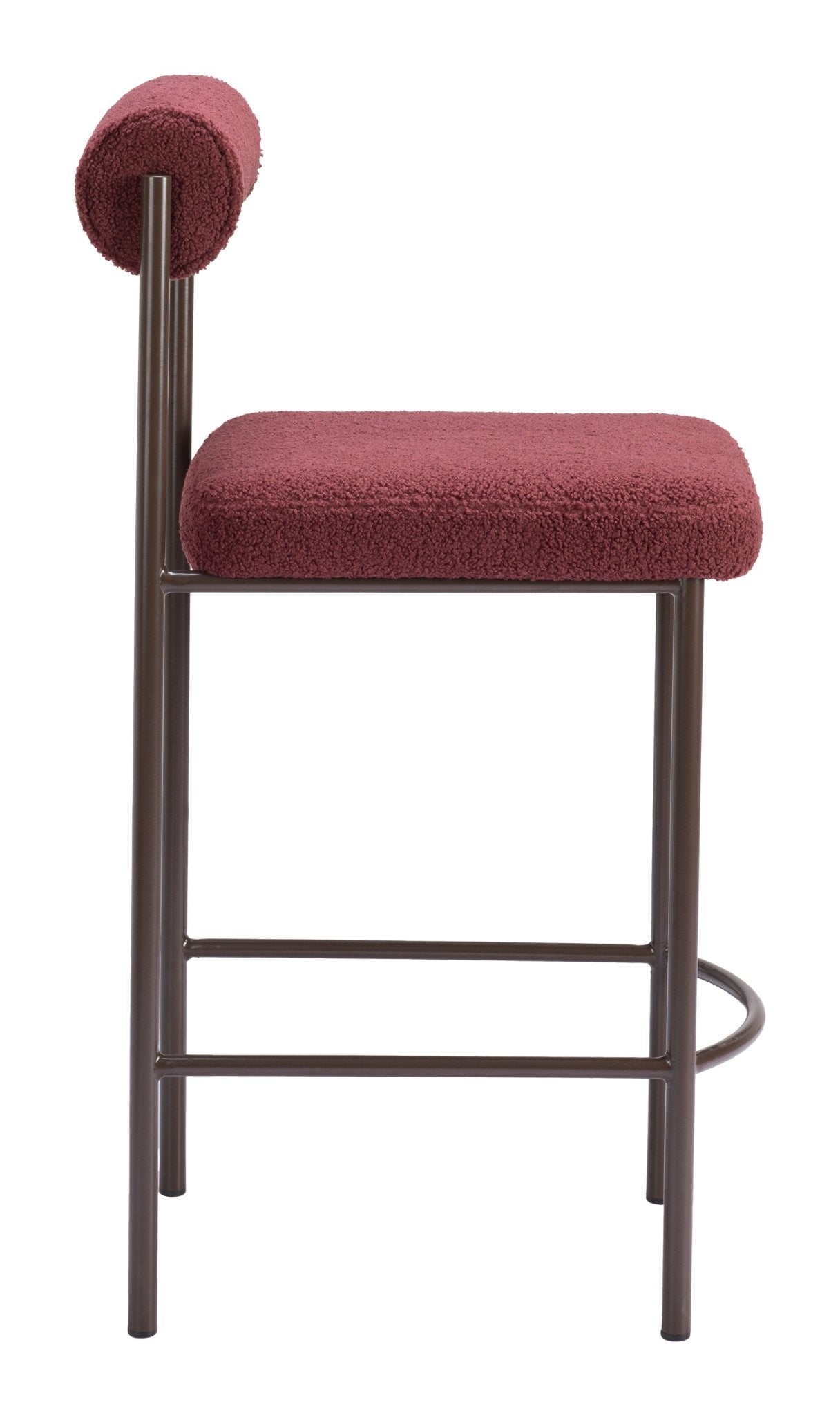 Livorno Counter Stool (Set of 2) Red & Bronze - Cozy Roots Decor