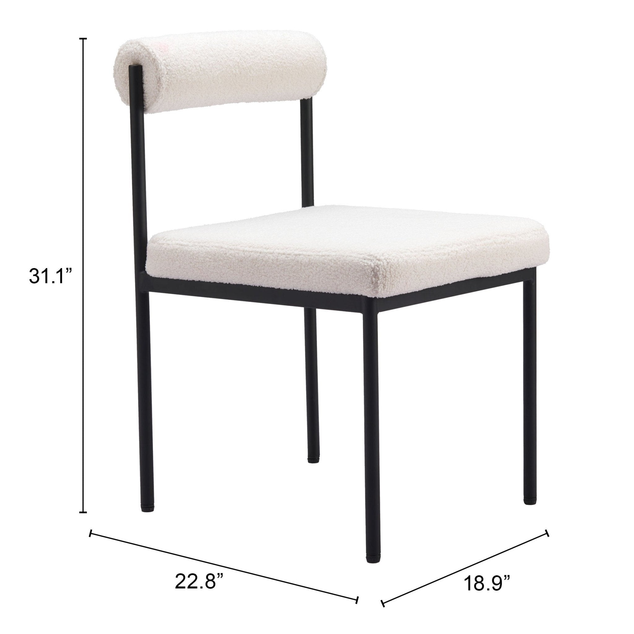 Livorno Dining Chair Ivory - Cozy Roots Decor