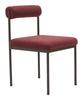 Livorno Dining Chair Red & Bronze - Cozy Roots Decor