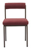 Livorno Dining Chair Red & Bronze - Cozy Roots Decor