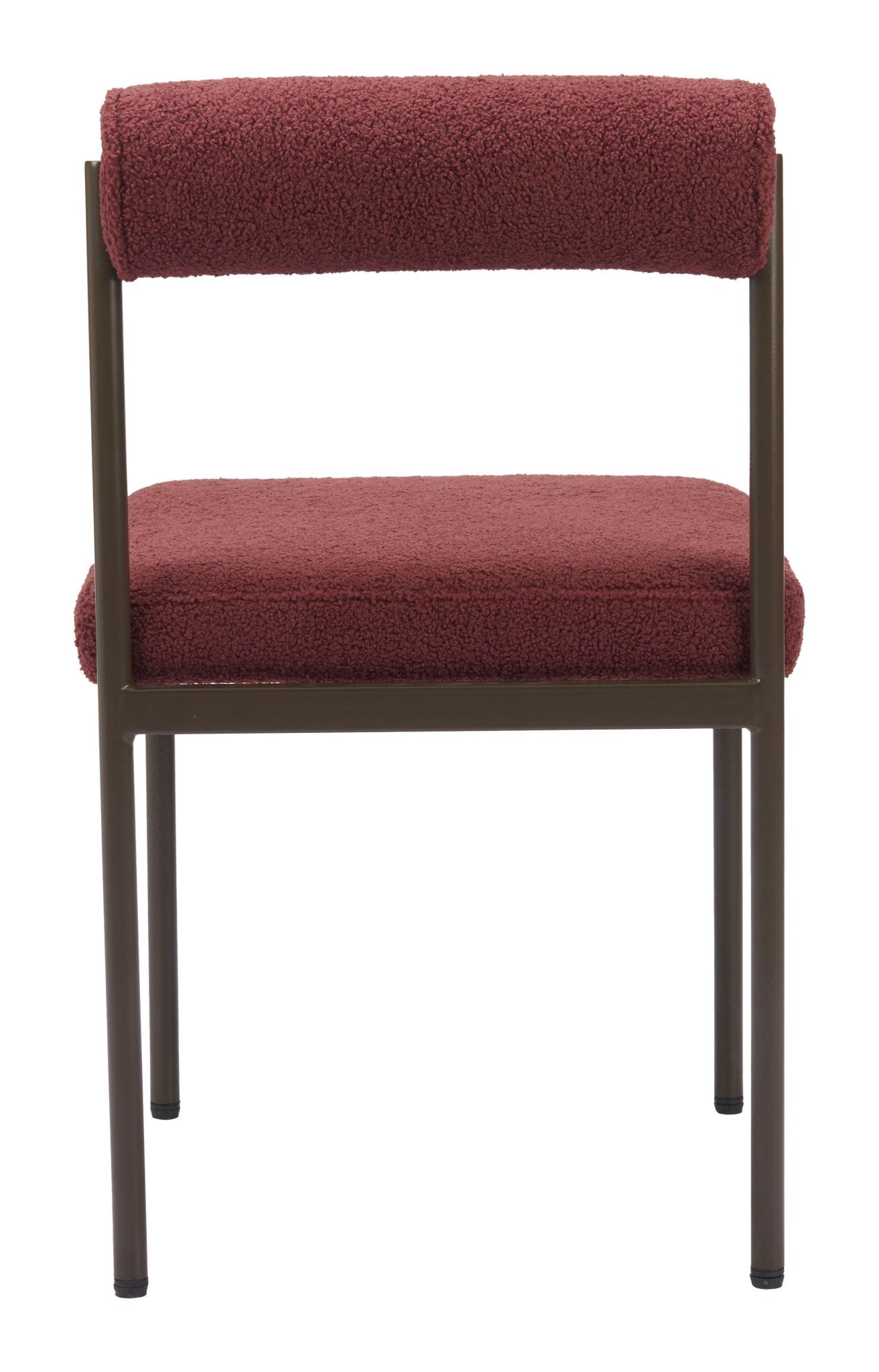 Livorno Dining Chair Red & Bronze - Cozy Roots Decor