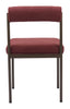 Livorno Dining Chair Red & Bronze - Cozy Roots Decor