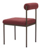 Livorno Dining Chair Red & Bronze - Cozy Roots Decor