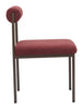 Livorno Dining Chair Red & Bronze - Cozy Roots Decor