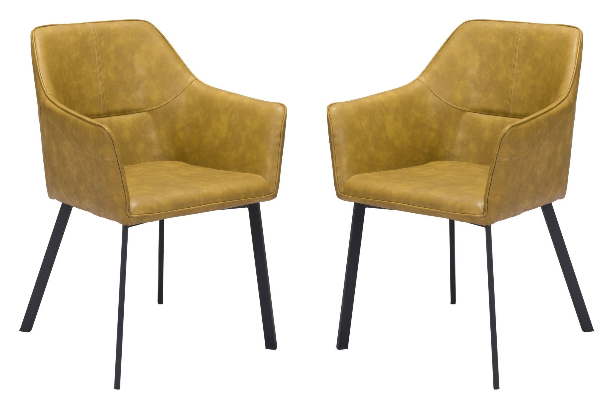 Loiret Dining Chair (Set of 2) Yellow - Cozy Roots Decor
