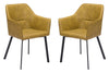 Loiret Dining Chair (Set of 2) Yellow - Cozy Roots Decor