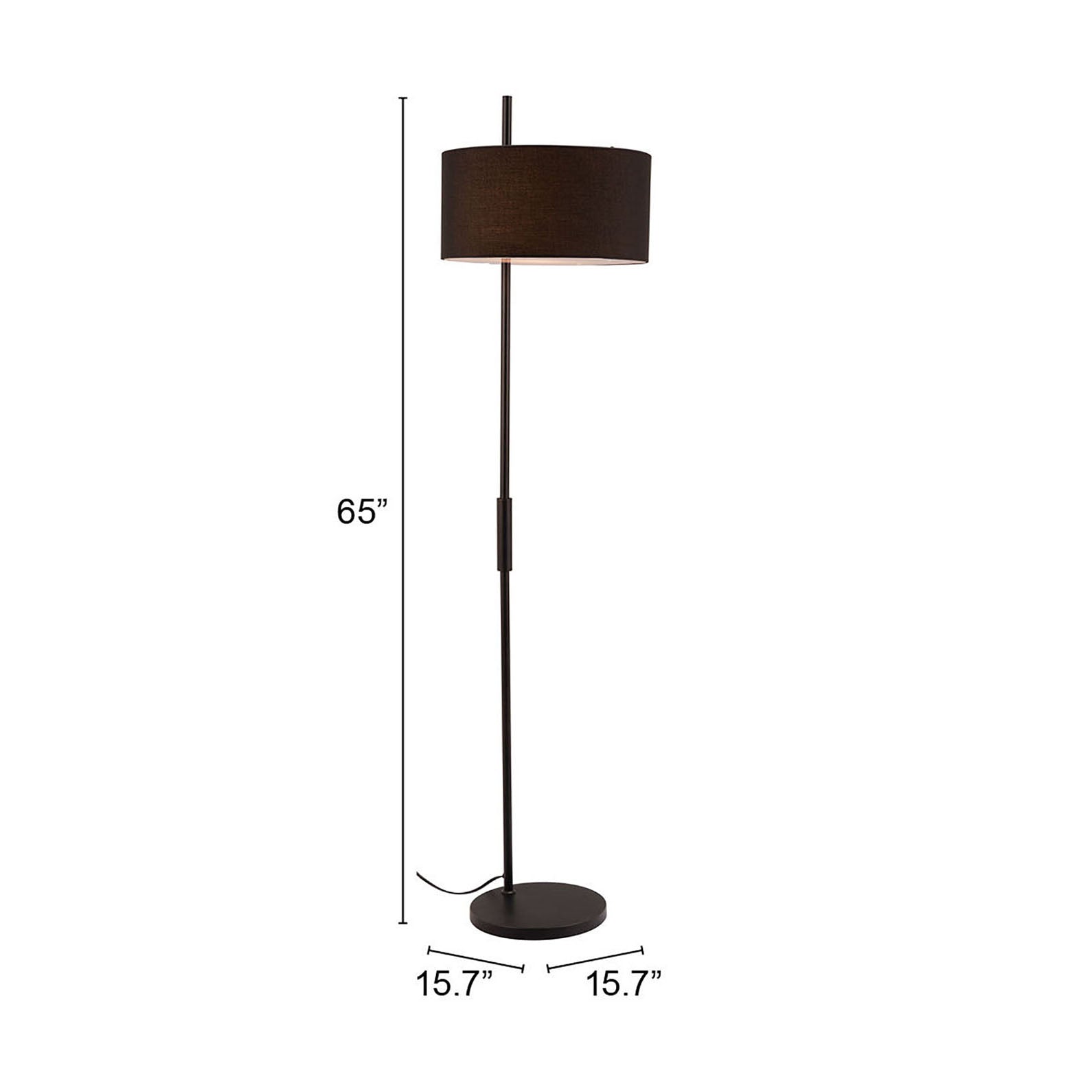 Lonte Floor Lamp Black - Cozy Roots Decor
