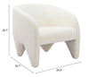 Lopta Accent Chair White - Cozy Roots Decor