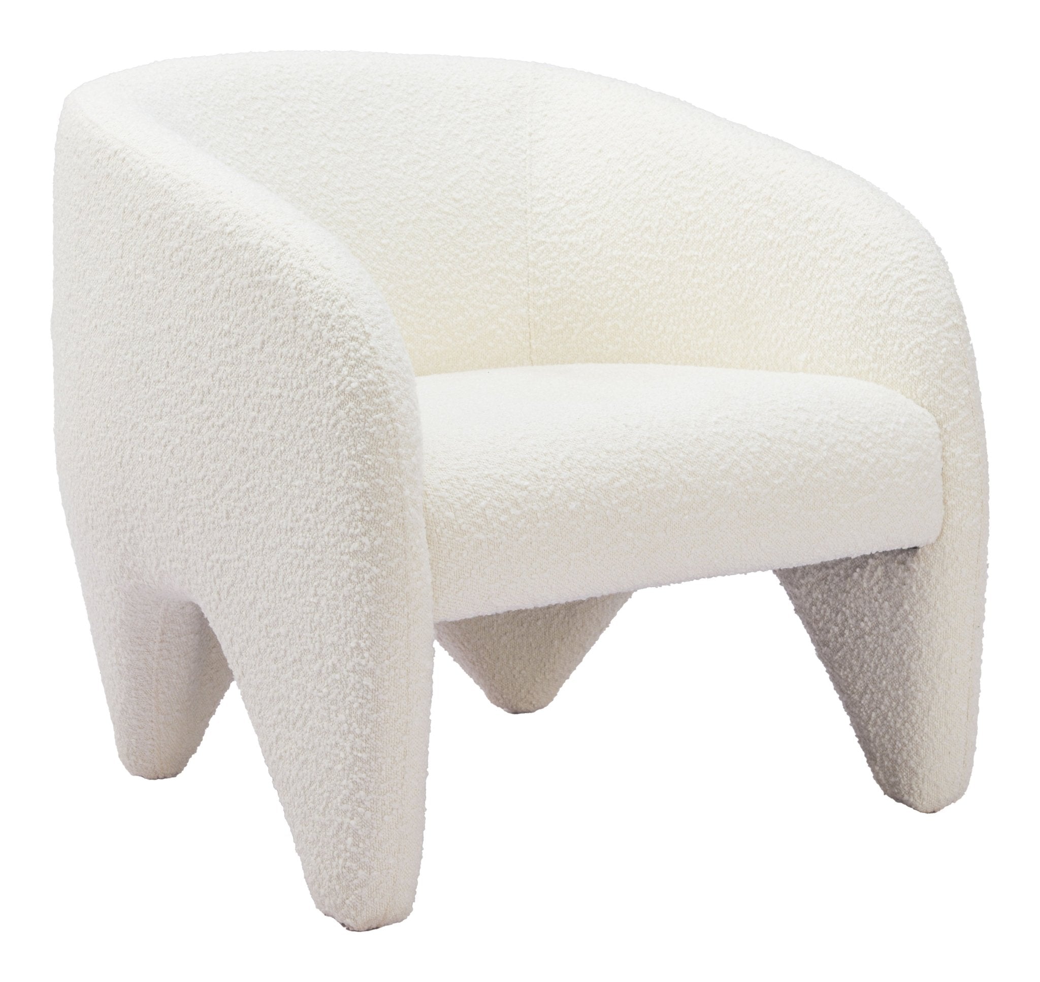 Lopta Accent Chair White - Cozy Roots Decor